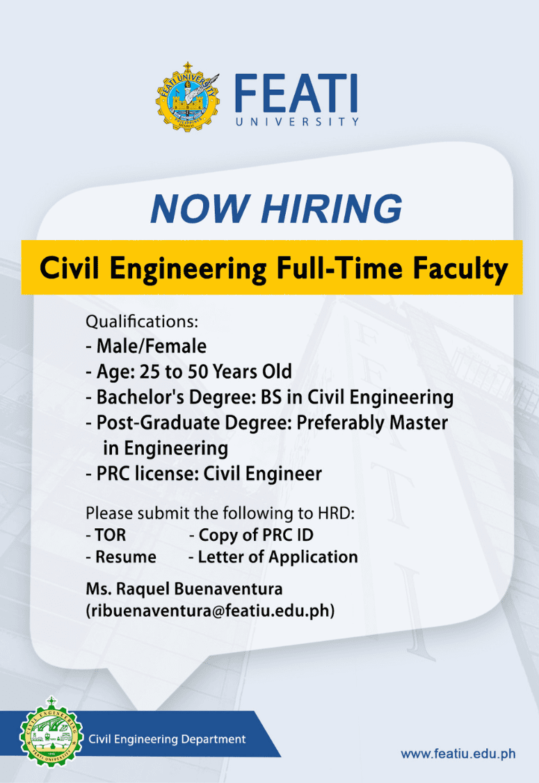 Hiring: Civil Engineering Instructor