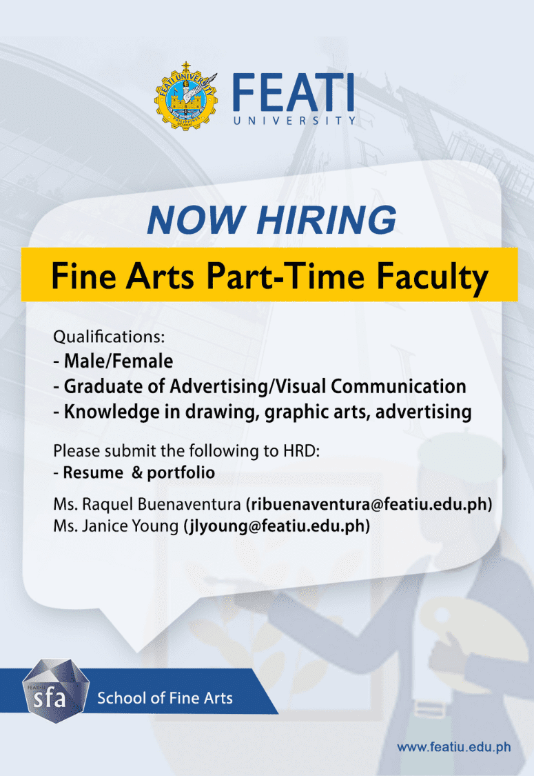 Hiring: Fine Arts Part-Time Faculty
