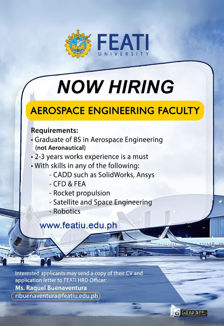 Jobs@FEATI: Hiring AeroSpace Engineering Faculty